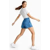 ORGANICATION ORGANICATION SAVANNA | Waffel-Shorts aus Bio-Baumwolle und recyceltem Polyester, Light navy, – Produktbild 1 von 1
