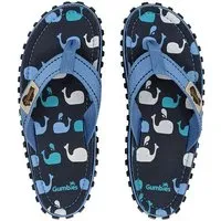 Gumbies GUMBIES Kids - Nachhaltige Zehentrenner für Jungen und Mädchen, Whales (marine), – Produktbild 1 von 1
