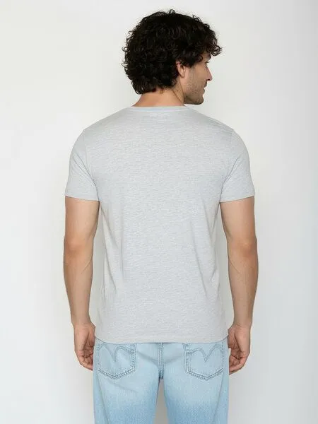 GreenBomb GREENBOMB Basic Guide - Sportliches T-Shirt aus Bio-Baumwolle / GOTS / Fair & Vegan, Grau (heather grey), – Produktbild 4 von 4