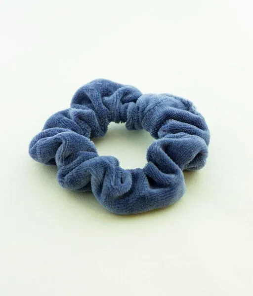 obumi Obumi Scrunchie Samt - Bio Baumwolle, Marine blue, – Produktbild 3 von 3