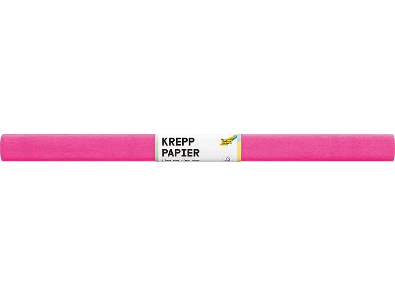 folia folia Krepppapier-Rollen, 50 cm x 2 m, 10 Rollen, pink – Produktbild 1 von 1