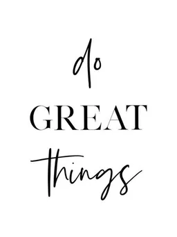 Photocircle Photocircle Poster / Leinwandbild - Do Great Things – Produktbild 1 von 1