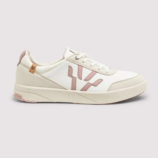 SAOLA SAOLA Cali W - leicht vegan sneaker mit elastischen Schnürsenkeln, White rose, – Produktbild 1 von 3
