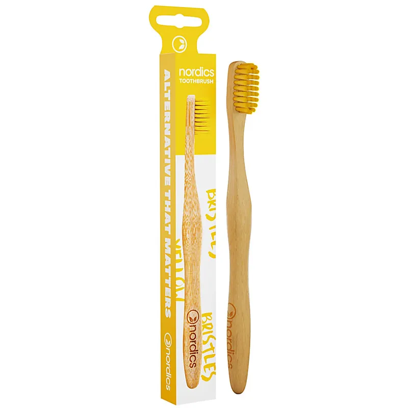 Nordics Nordics Bamboo Zahnbüste gelbe Borsten – Produktbild 1 von 1