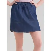 ORGANICATION ORGANICATION Tencel Jeansrock mit Kordel und seitlicher Eingriffstaschen – Produktbild 1 von 1