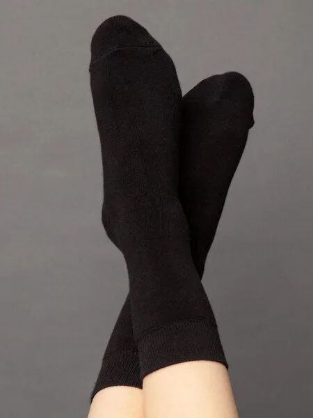 FellHerz FellHerz 3er Pack Kuschel-Socken mit Bio-Baumwolle schwarz – Produktbild 5 von 5