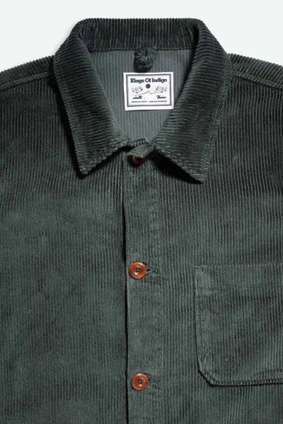 Kings Of Indigo Kings Of Indigo DUNCAN CORD | DARK GREEN CORD, Dark green cord, – Produktbild 3 von 4
