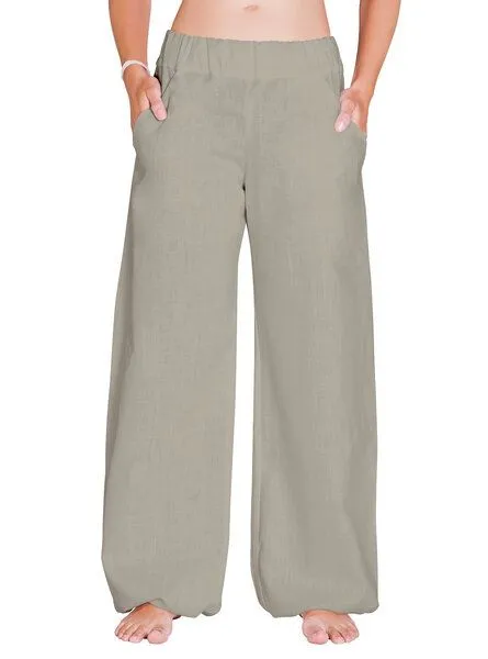 SCHAZAD Leinenhose DELIGHT von SCHAZAD, Oliv, – Produktbild 3 von 4
