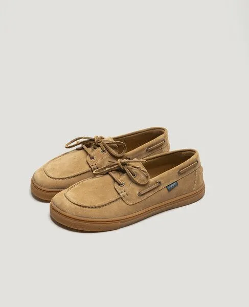Flamingos Life Flamingos' Life ZERO BOAT Barfußschuh - SUEDE TAN – Produktbild 2 von 4