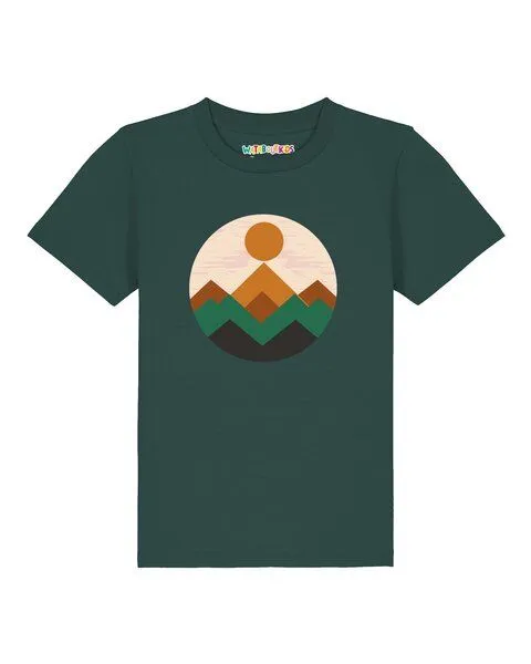 watabout.kids watabout.kids T-Shirt Kinder Geometric Landscape 2, Glazed green, – Produktbild 1 von 2