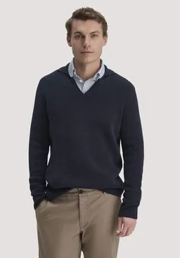 hessnatur hessnatur Milano Strick Polo Regular aus Leinen mit Bio-Baumwolle und LENZING ECOVERO Viskose – Produktbild 1 von 1