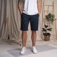 Vresh Clothing Vresh Clothing Vebo - Chino-Shorts aus TENCEL (TM) Lyocell, Navy, – Produktbild 1 von 1