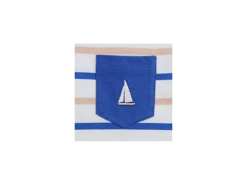 Enfant Terrible Enfant Terrible Shirt mit Streifen und Segelboot white-sky blue – Produktbild 2 von 2
