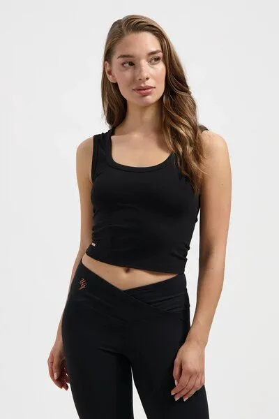 Urban Goddess Urban Goddess Seris Yoga Crop Tank, Onyx black (schwarz), – Produktbild 1 von 4