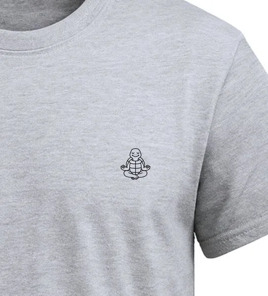 vis wear vis wear Schildkröte im Yoga Flow - Organic Shirt, Grau, – Produktbild 2 von 4