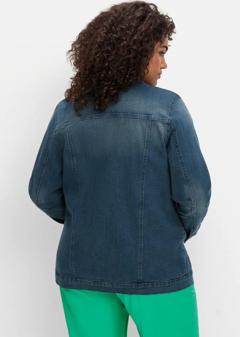 sheego Jeansjacke blue denim, Blue denim, – Produktbild 2 von 2