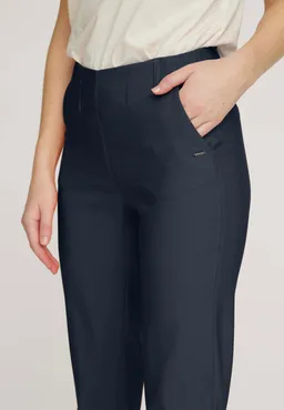 LAURIE LAURIE Damen vegan Hose Taylor Regular Crop Marineblau – Produktbild 1 von 1