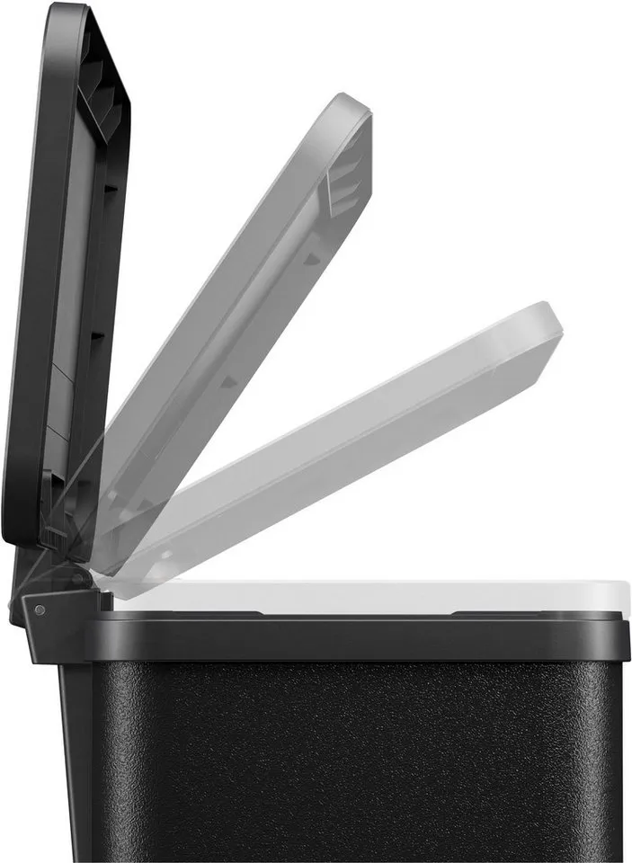 Hailo Hailo Abfall-Treteimer "ProfiLine Solid Öko Trio Plus L" 3 x 9 l schwarz – Produktbild 6 von 6