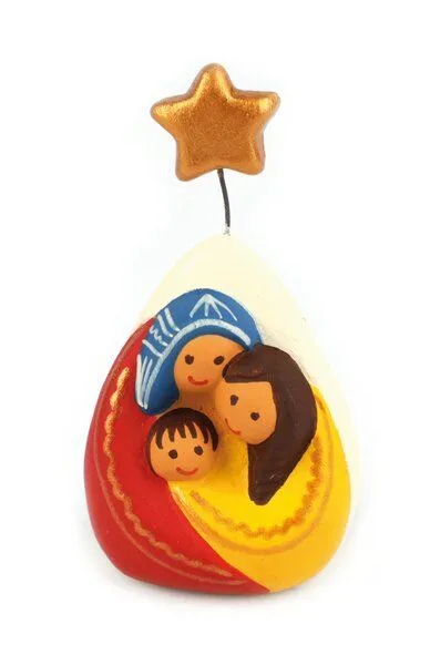 El Puente El Puente Heilige Familie mit Stern | Fair Trade & Handmade aus Peru, Mehrfarbig, – Produktbild 1 von 1