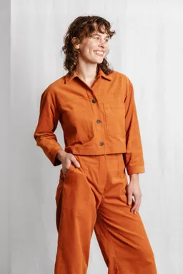Jyoti - Fair Works Jyoti - Fair Works Damen vegan Kurze Jacke Mayur Amber – Produktbild 1 von 1