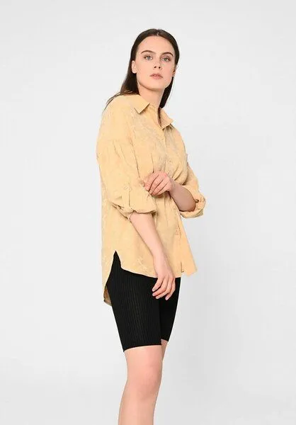 Lovjoi Lovjoi Blouse MANTARI aus TENCEL Lyocellfasern, Brown sugar (beige), – Produktbild 3 von 4