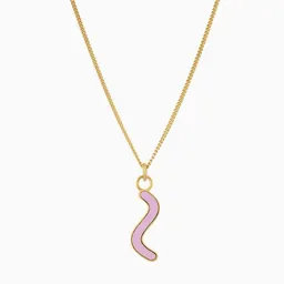 Paeoni Colors Paeoni Colors Halskette mit Curvy-Anhänger aus 18k Gold Vermeil, 925 Sterling Silber – Produktbild 1 von 1