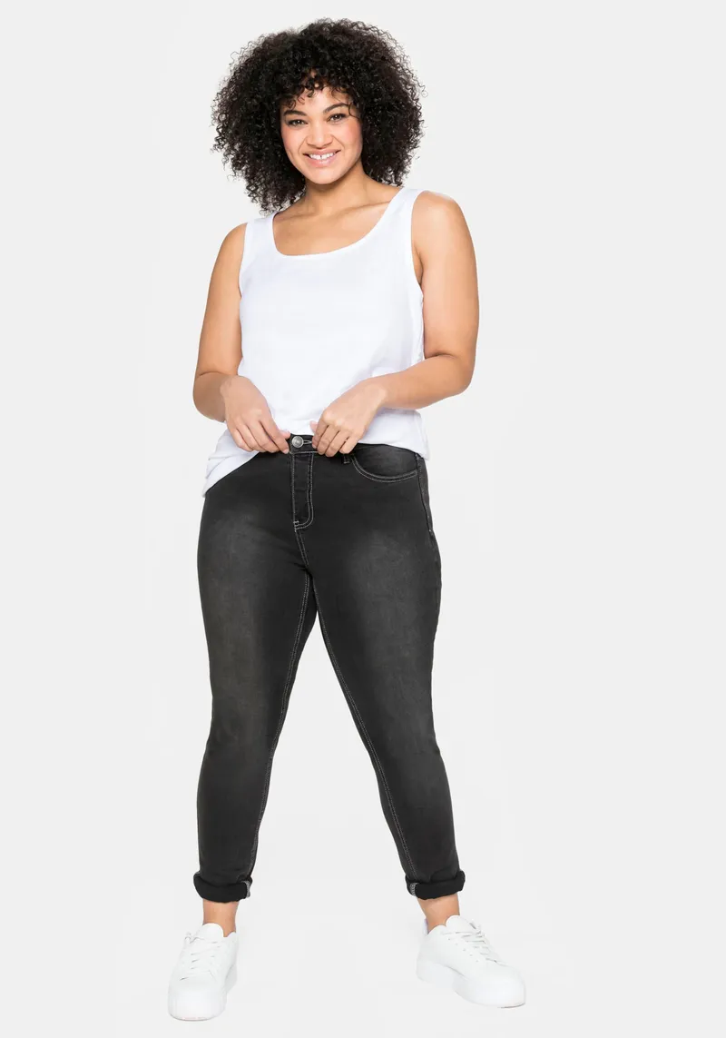 sheego Tanktop weiß, Weiß, – Produktbild 2 von 2