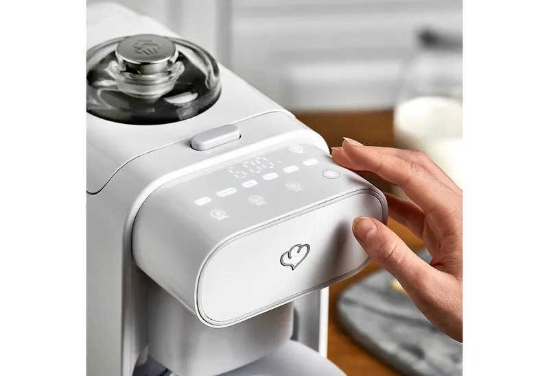 Springlane Zerkleinerer Pflanzenmilchbereiter Mila - Nussmilch & Pflanzenmilch selbst machen, 1000 W, 1,0 L oder 0,6 L, Touchdisplay, Weiß, – Produktbild 5 von 5