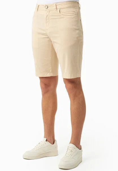 ORGANICATION ORGANICATION Regular-Fit Shorts aus Bio-Baumwolle, Beige, – Produktbild 3 von 4