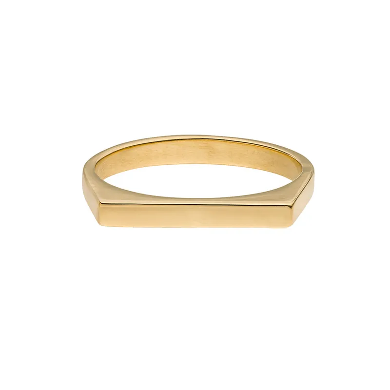 Maren Jewellery The Signet Essential Ring - 64 / 18K Gelbgold – Produktbild 1 von 1