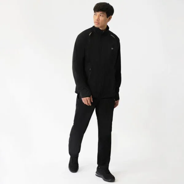 TAO Sportswear TAO Sportswear Klimazonen Herren Laufjacke Pero mit wasserdichten Zonen, Schwarz, – Produktbild 2 von 3
