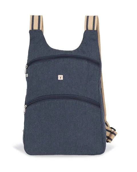 YTWOO YTWOO Rucksack aus recycelter Baumwolle/PET, Blau, – Produktbild 2 von 4