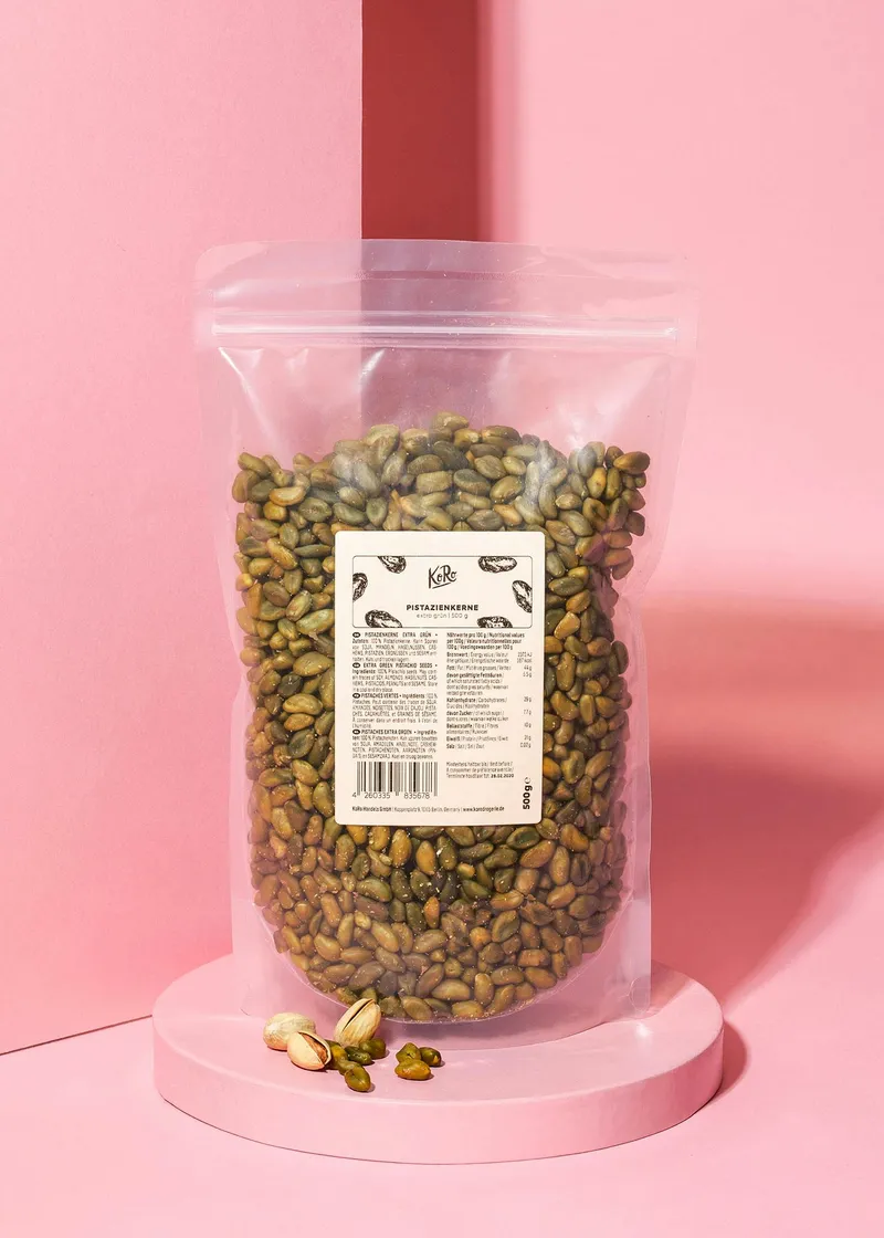 KoRo Extra grüne Pistazienkerne 500 g – Produktbild 1 von 5