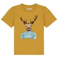 watabout kids watabout.kids T-Shirt Kinder Hirsch, Ochre, – Produktbild 1 von 1