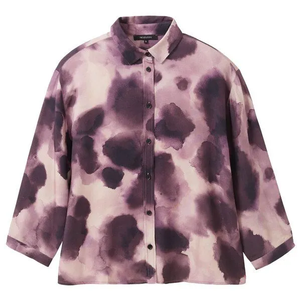 recolution recolution Bluse CYPRESS WATERDROP, Dark grape, – Produktbild 1 von 4