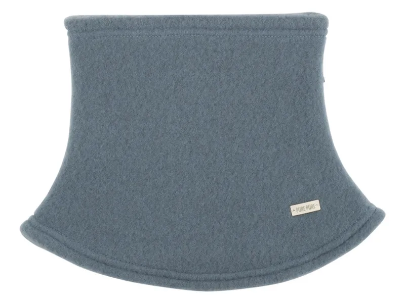 Pure pure by Bauer PURE PURE by Bauer Baby und Kinder Schlupfschal Bio-Merinowolle Fleece storm blue Gr. 2, Maße 24 x 22 cm, Blau, – Produktbild 1 von 1