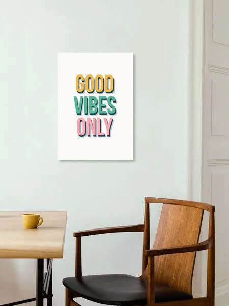 Photocircle Photocircle Poster / Leinwandbild - Good Vibes Only – Produktbild 3 von 4