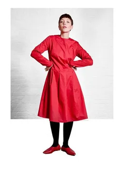 Sophia Schneider-Esleben Sophia Schneider-Esleben Dress Eve, Red - Damenkleid aus Bio-Baumwolle – Produktbild 1 von 1