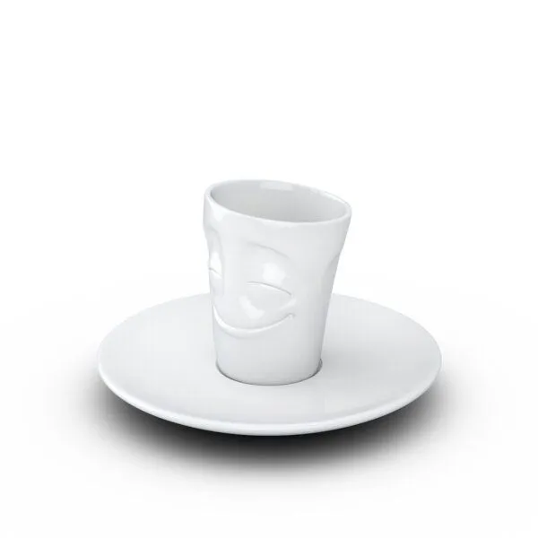 FIFTYEIGHT PRODUCTS FIFTYEIGHT PRODUCTS Espresso Mug mit Henkel 80ml - Vergnügt – Produktbild 3 von 3