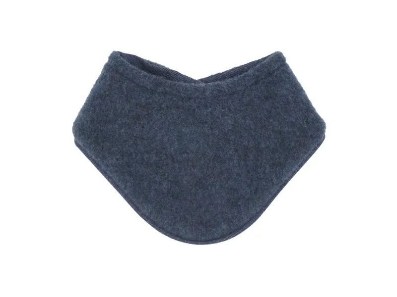 Maximo Maximo Dreieckstuch Bio-Schurwolle Fleece navy (0-3 Mon.), Blau, – Produktbild 1 von 1