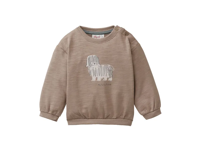 People Wear Organic People Wear Organic Sweat-Pullover tabak 86/92, Braun, – Produktbild 1 von 1