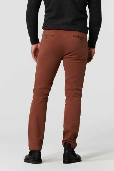 Meyer MEYER Flammé Double-Dyed Baumwoll-Chino, Rot (kupfer), – Produktbild 3 von 6