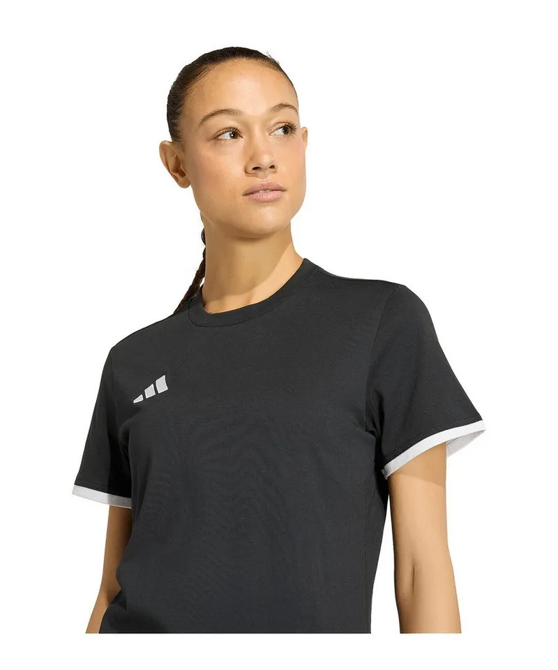 adidas Performance adidas Performance T-Shirt adidas Performance Entrada 26 T-Shirt Damen Baumwolle, Schwarz, – Produktbild 5 von 5