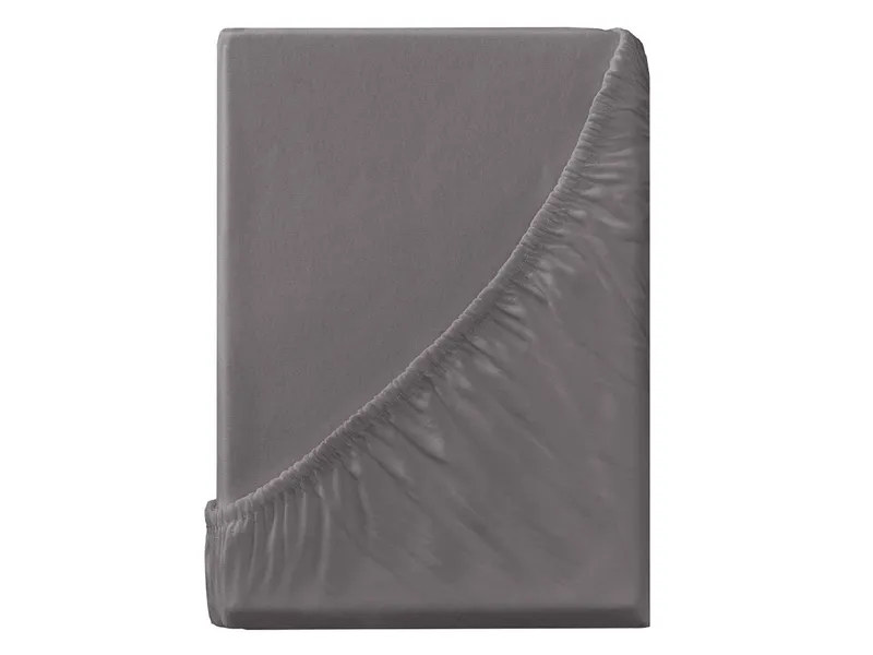 MELA Jersey Spannbetttuch PAMBAN | von MELA | Fairtrade & GOTS zertifiziert, Basalt grau, – Produktbild 1 von 2
