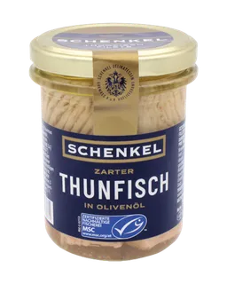 Schenkel Schenkel MSC Thunfisch in Olivenöl, 140g(Abtropfgewicht ) – Produktbild 1 von 1