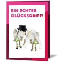 OxfamUnverpackt OxfamUnverpackt Spenden-Geschenk "Ziegenpärchen" (Grußkarte mit Magnet) – Produktbild 1 von 1