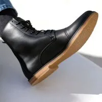 SORBAS SORBAS '89 Leder Schnürstiefel Boots, Schwarz, – Produktbild 1 von 1
