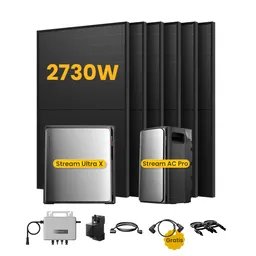 EcoFlow EcoFlow Stream Ultra X, Solaranlage mit Speicher, mit 6 x 455W Bifazialen Solarmodulen, by Powerness - Stream Ultra X + Stream AC Pro | 5760Wh / 1 x Smart Meter / Selbstabholung – Produktbild 1 von 1
