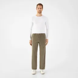 DAWN MANE Relaxed Straight Corduroy - French - Sage Green - Menswear - Sage Green / 33 / 30 – Produktbild 1 von 1