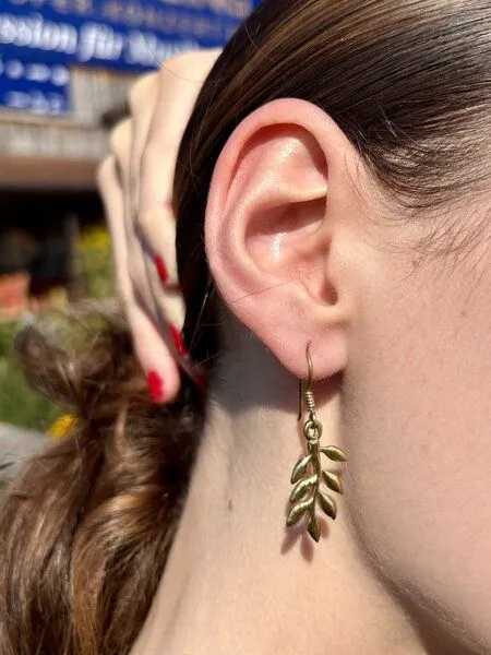 Schönes aus Indochina Schönes aus Indochina Upcycling Schmuck Ohrringe Messing – Produktbild 6 von 8